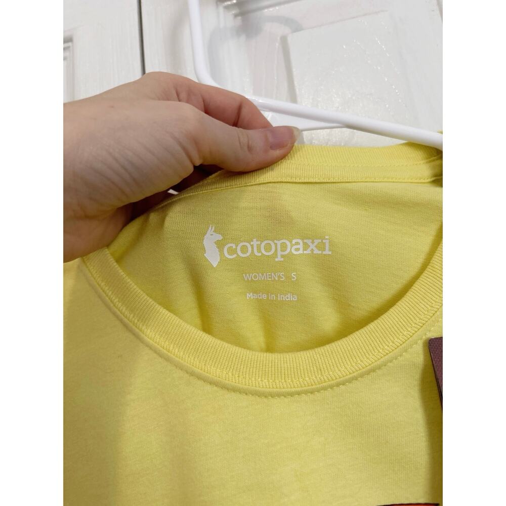 Cotopaxi Pompones Do Good Graphic Tee Lemonade Yellow Size S NWT - Picture 6 of 8